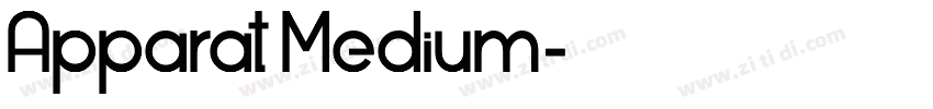 Apparat Medium字体转换